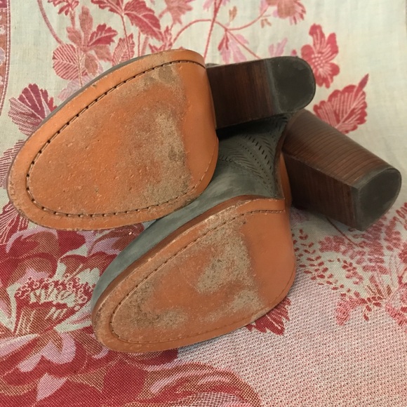Boho Grey Leather Coach Booties - Picture 7 of 7